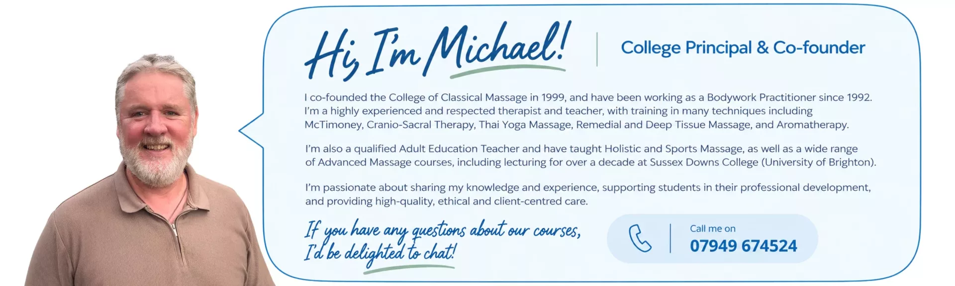Michael Gibbons introducing himself